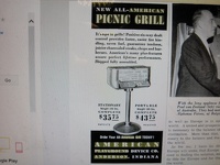 All American Picnic Grill Advertisement